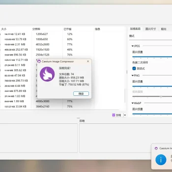 免费好用的图片批量压缩软件Caesium Image Compressor,支持WIN、MAC等平台 - 巴巴小站