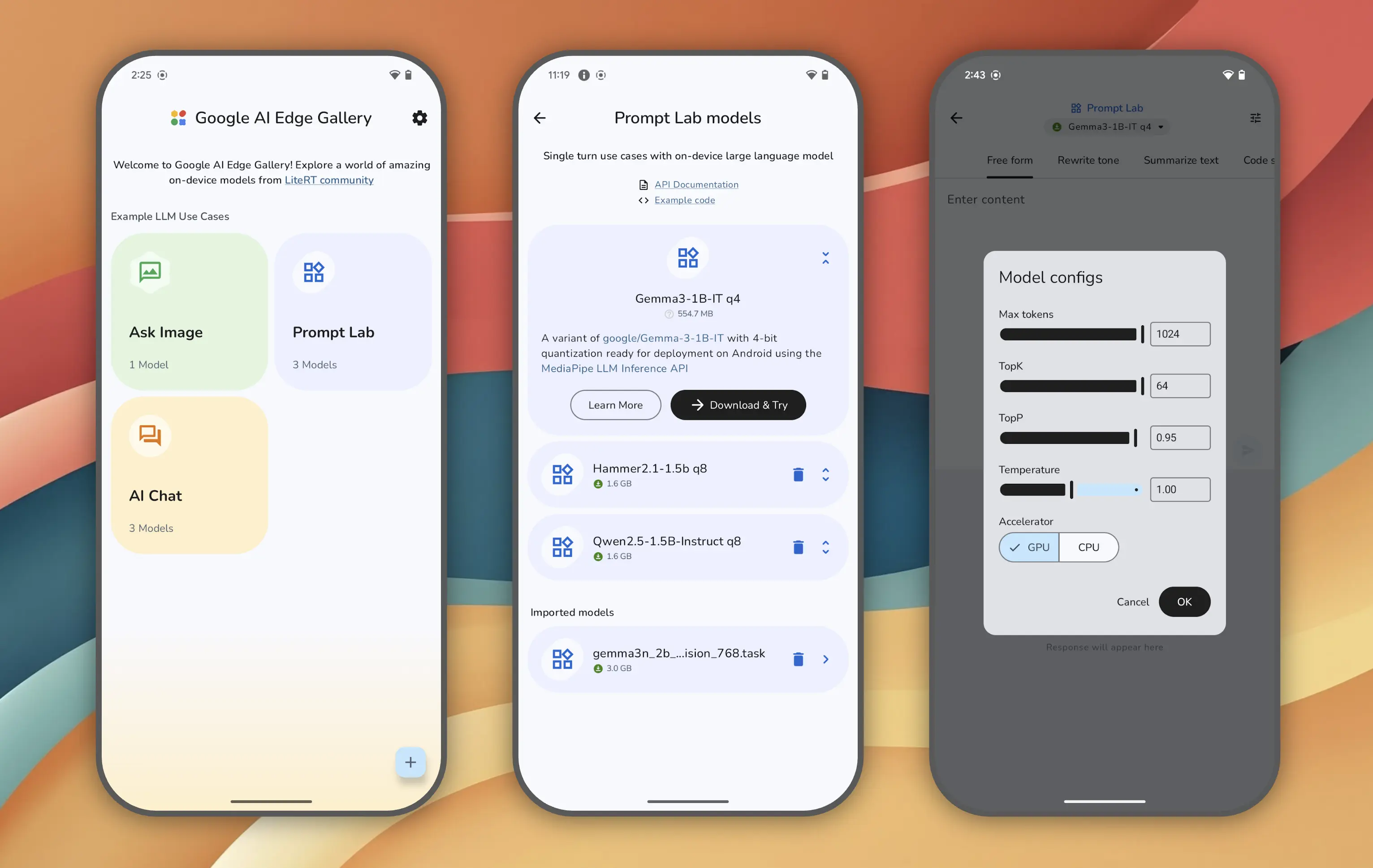 Google 开源 AI Edge Gallery：手机本地运行大语言模型