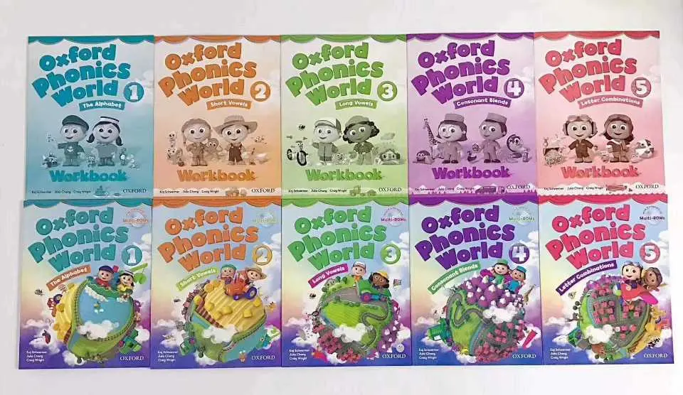 《Oxford Phonics World牛津自然拼读世界》全球最好自然拼读教材【全套教材+音频+视频+练习册】