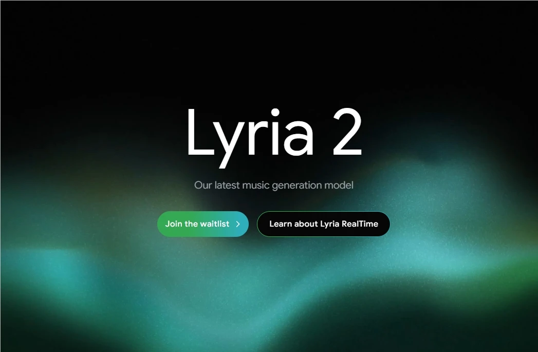 谷歌DeepMind发布新AI音乐生成模型Lyria2,支持实时创作功能