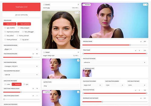 FaceFusion：免费开源AI换脸神器，支持唇形同步，支持N卡和A卡全面解析 - 巴巴小站