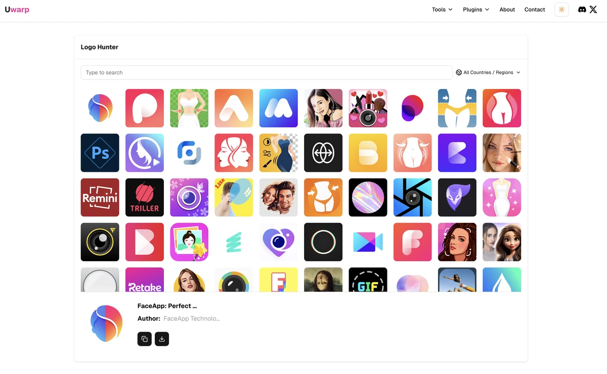 Logo Hunter:一键获取 200 万+ App Store 图标的 Figma 灵感利器 1 Logo Hunter:轻松一键获取任意App Store图标的Figma灵感利器