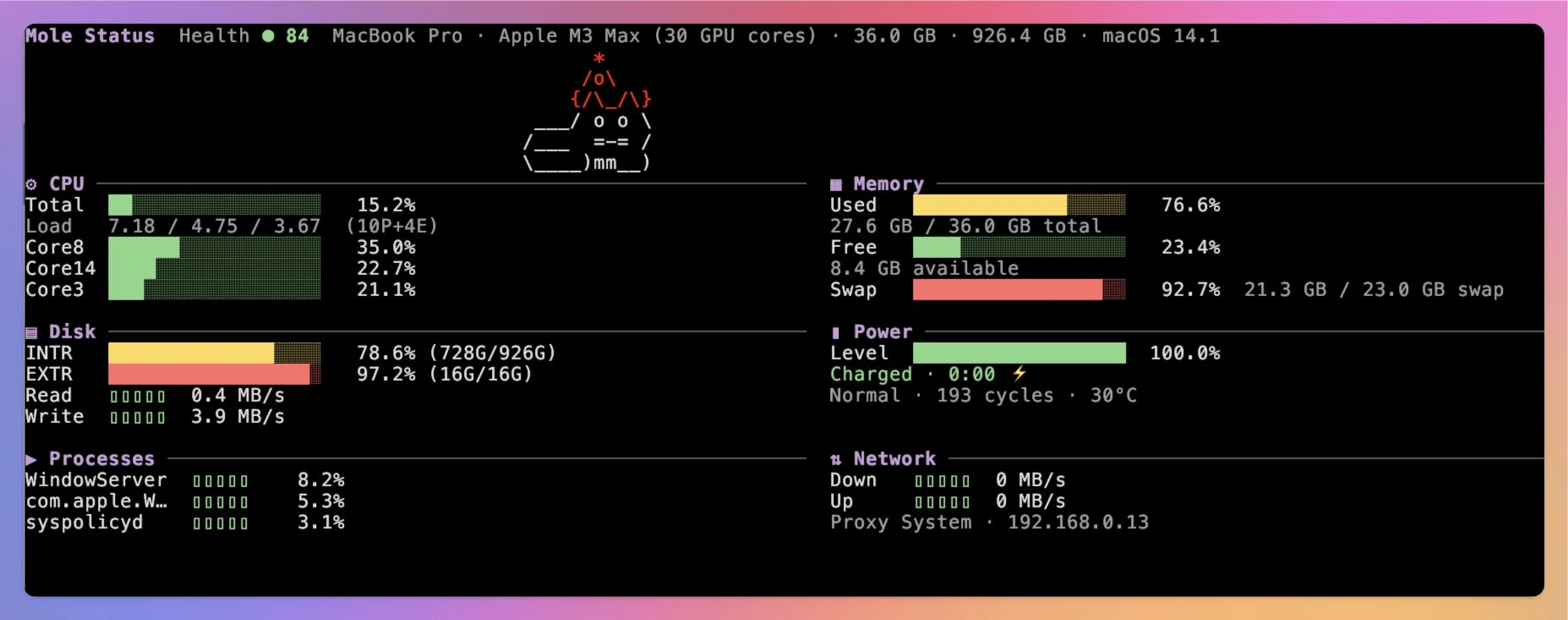 Mole：开源免费迷你超强的mac清理工具 - 巴巴小站