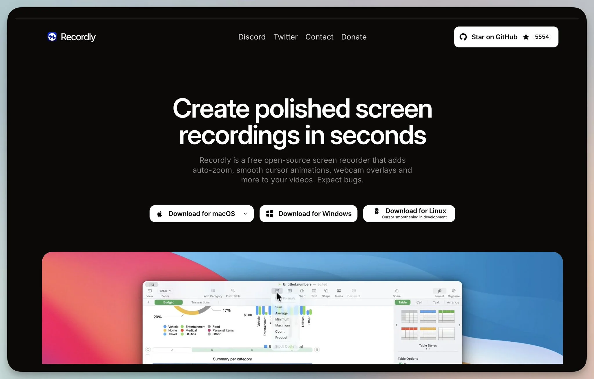 最贵缩放录屏软件Screen Studio，核心功能被Recordly复刻，完全免费开源 - 巴巴小站