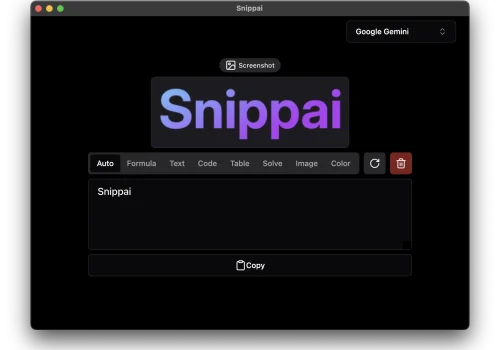 Snippai 截图工具实测:公式转 LaTeX、表格转 Markdown 并支持解题 - 巴巴小站
