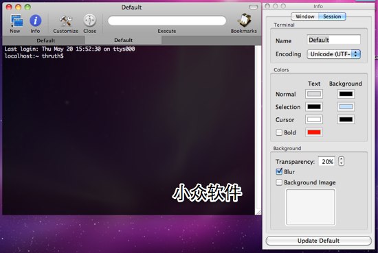 2010 年的 iTerm 界面