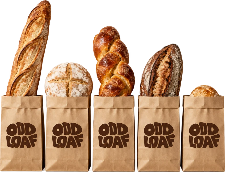 Rikyu 官方示例:Oddloaf 面包房品牌纸袋