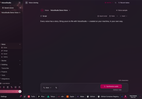 VoiceStudio:开源本地版 ElevenLabs,8.9 万星,646 种语言全在自己电脑上跑 - 巴巴小站