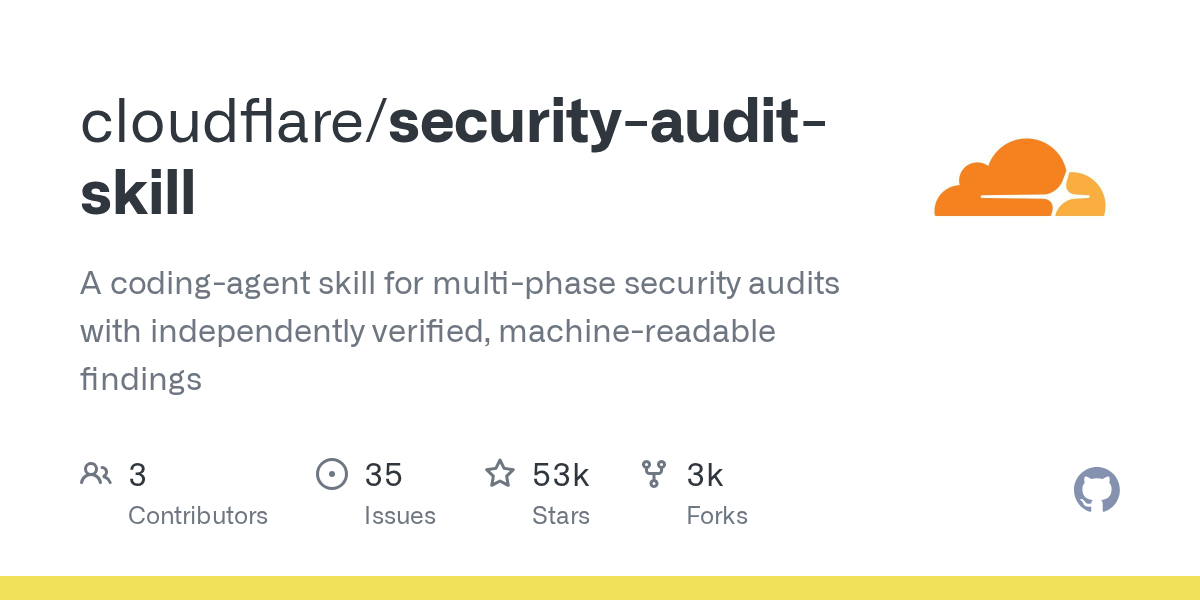 Cloudflare security-audit-skill 仓库